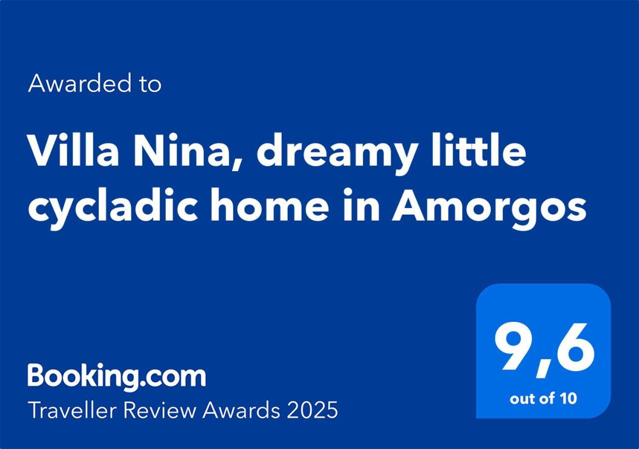 Villa Nina, Dreamy Little Cycladic Home In Amorgos Ormos Aigialis Extérieur photo